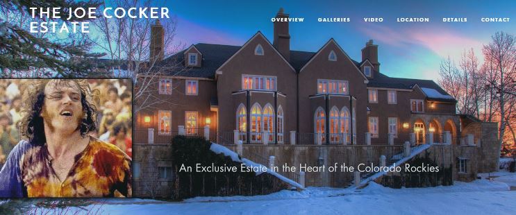 Proud to be the voice talent for the Joe Cocker Estate virtual tour